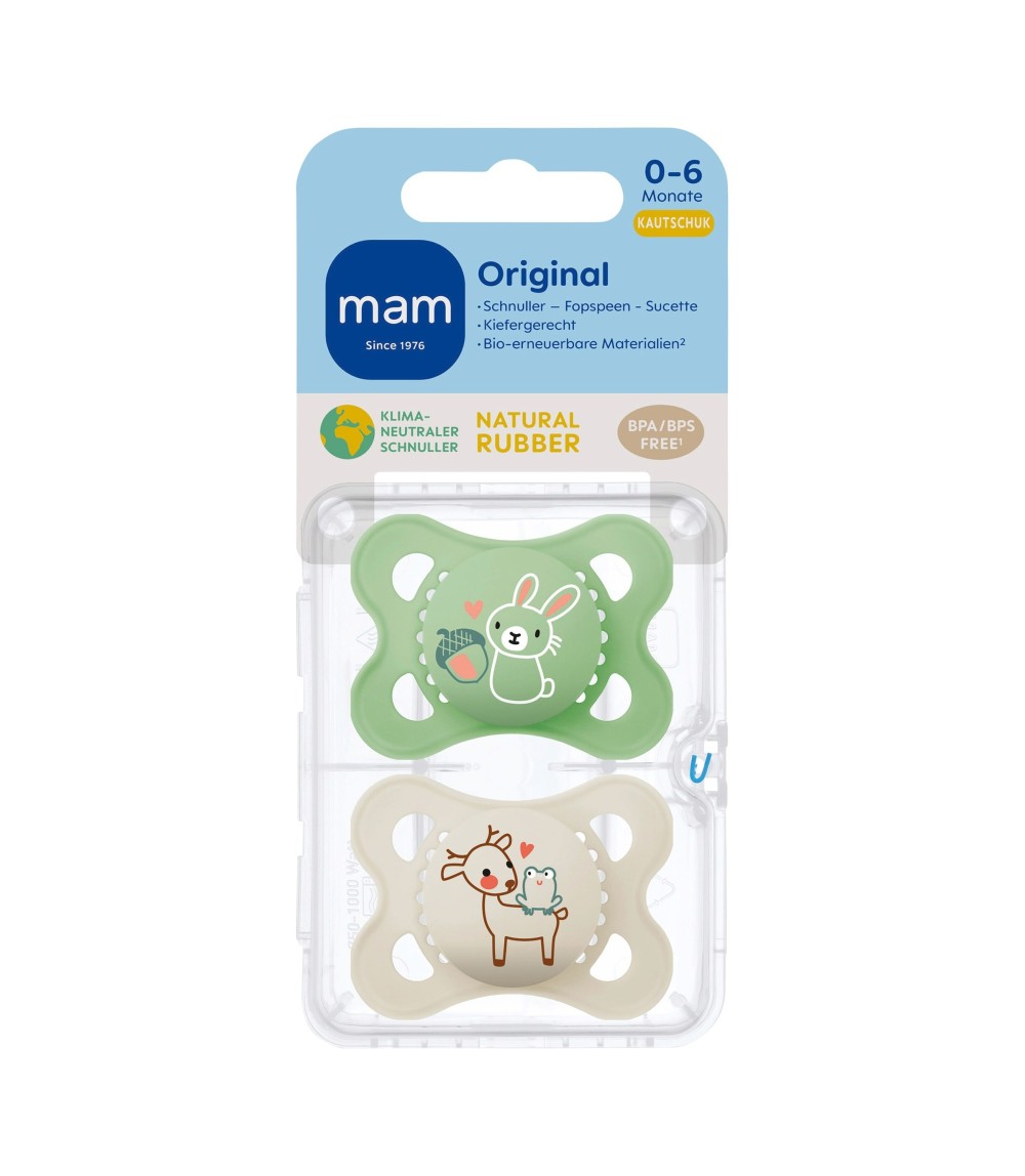2er-Pack Schnuller Original Latex, 0-6M
