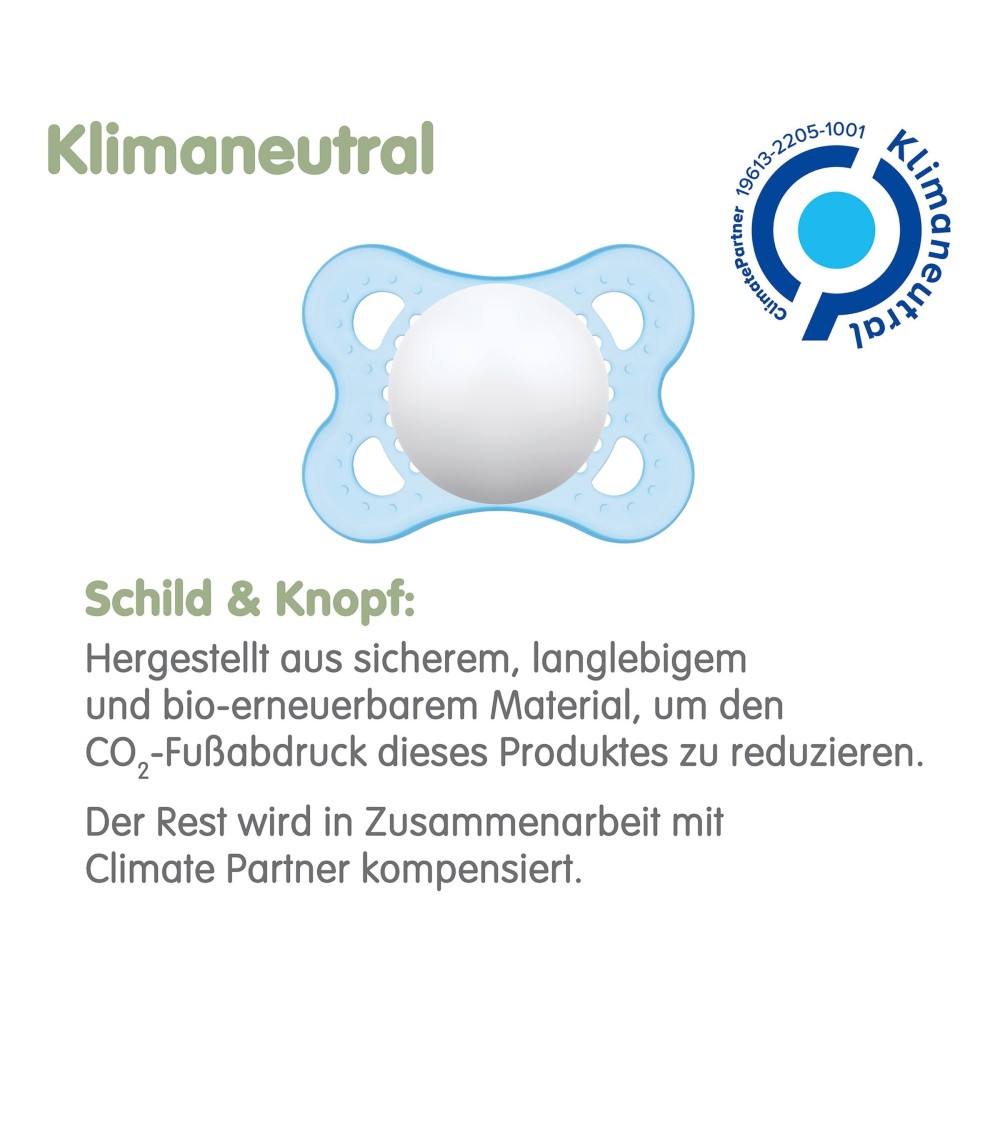 2er-Pack Schnuller Original Silikon, 0-6M