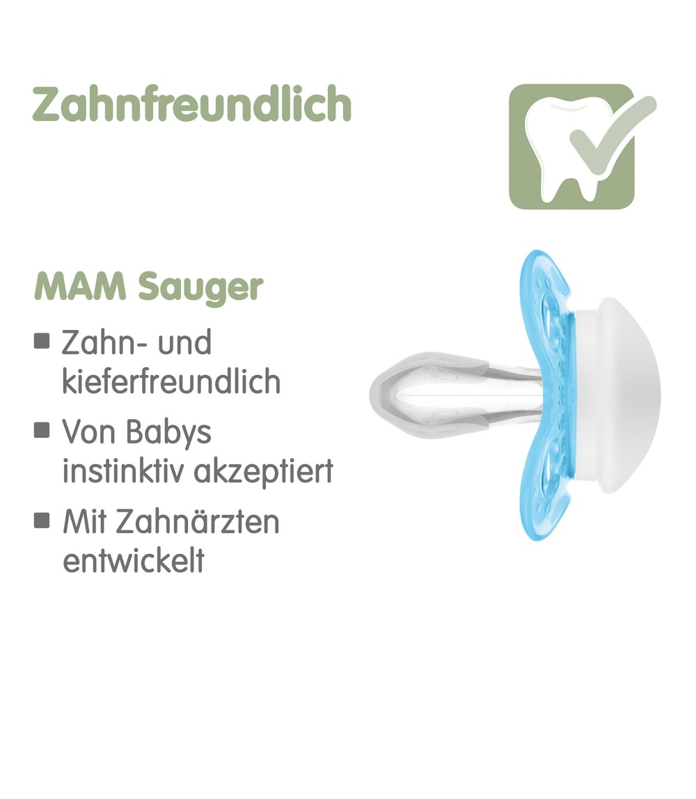 2er-Pack Schnuller Original Silikon, 0-6M
