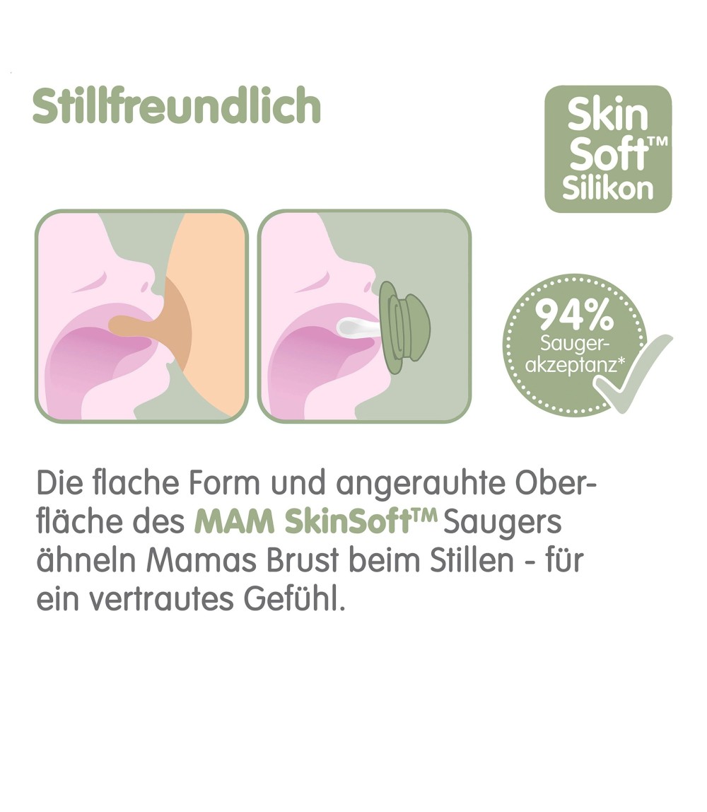2er-Pack Schnuller Original Silikon, 0-6M