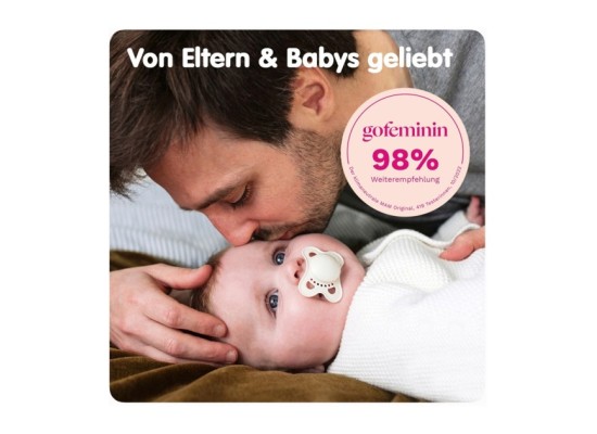 2er-Pack Schnuller Original Silikon, 0-6M