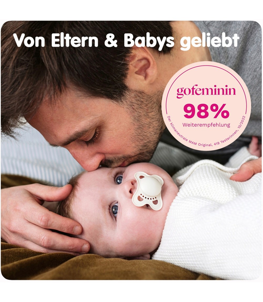 2er-Pack Schnuller Original Silikon, 0-6M