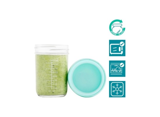 4er-Pack Aufbewahrungsbecher Glas