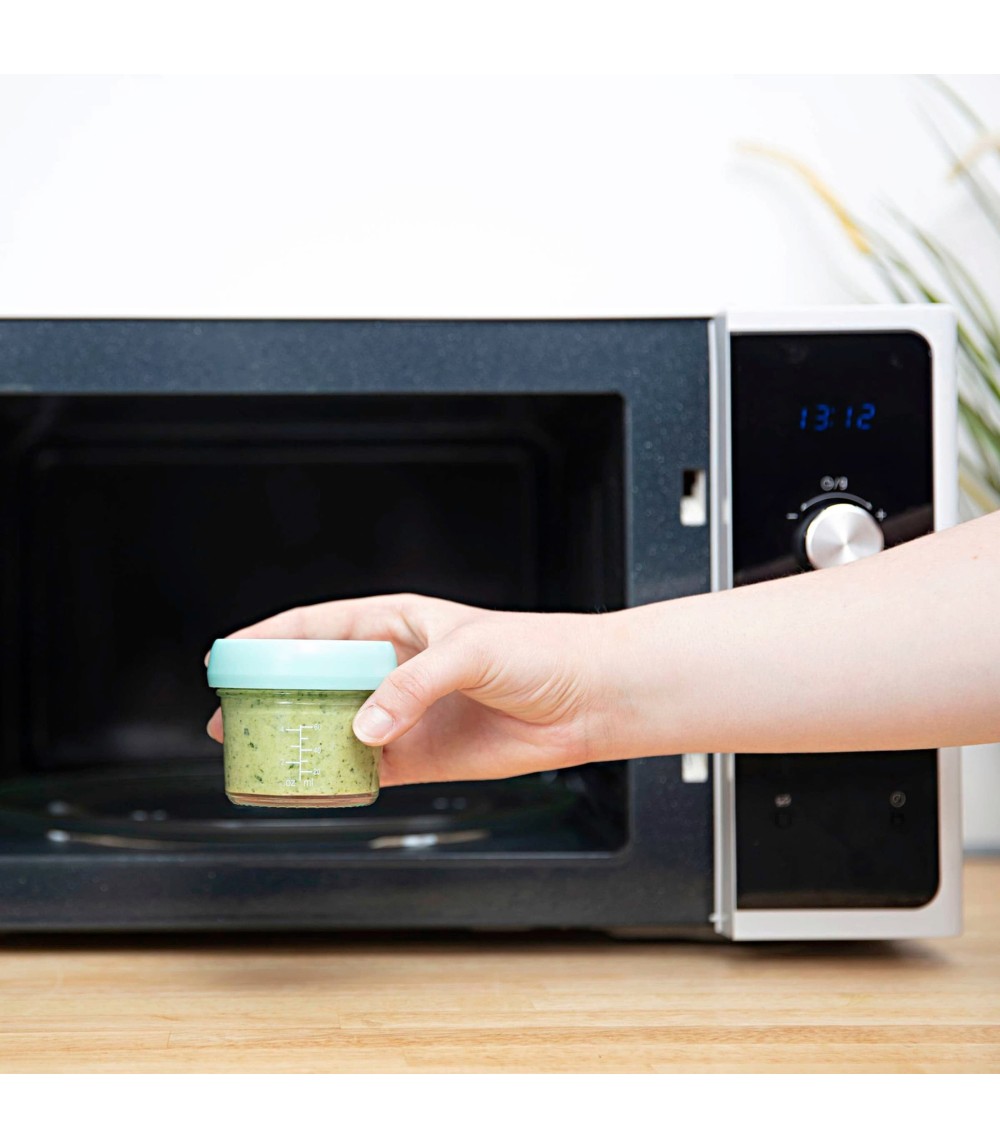 4er-Pack Aufbewahrungsbecher Glas