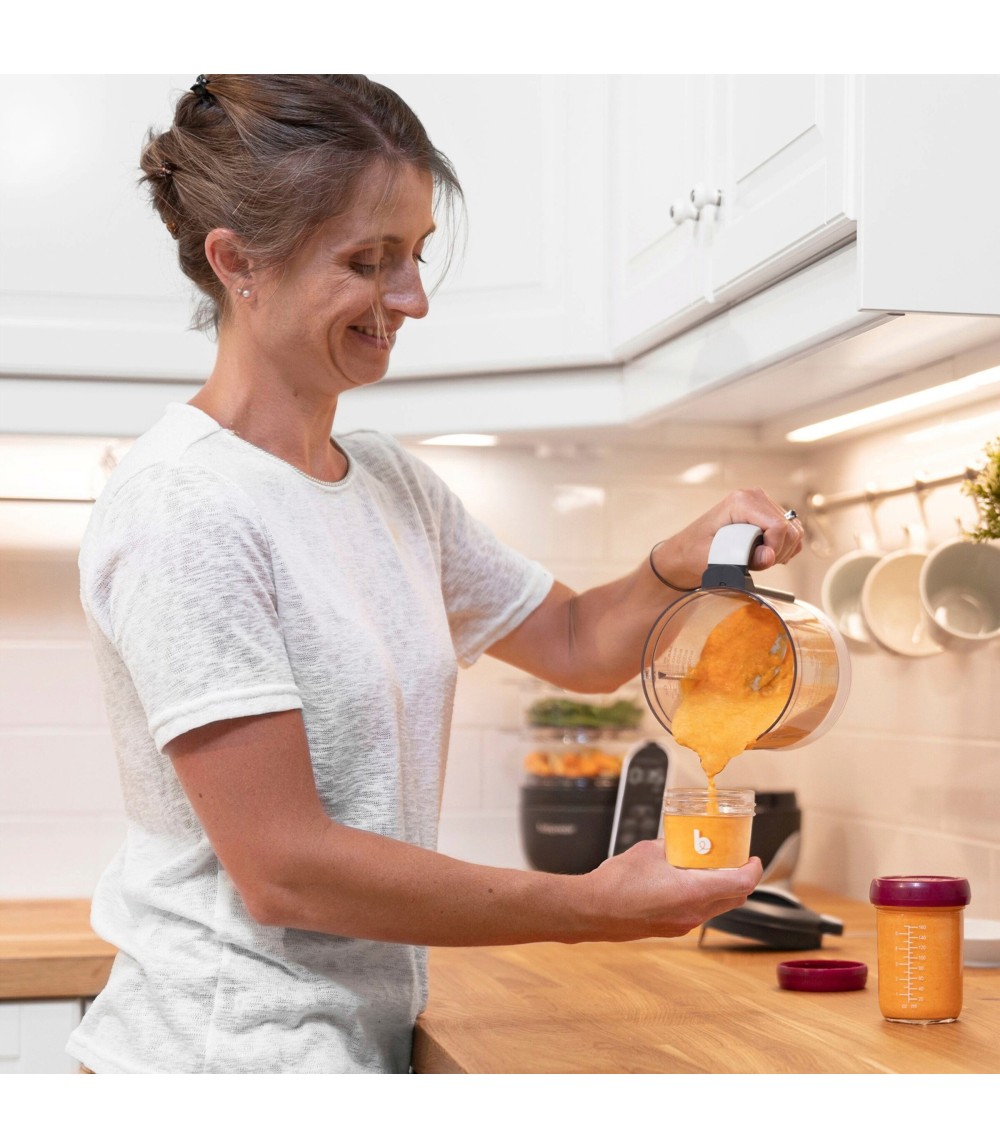 4er-Pack Aufbewahrungsbecher Glas