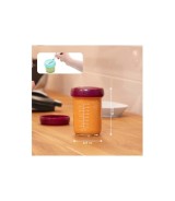 4er-Pack Aufbewahrungsbecher Glas