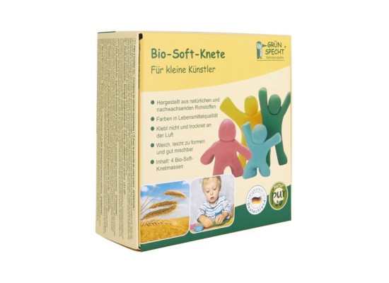 Bio-Soft-Knete 4 Farben