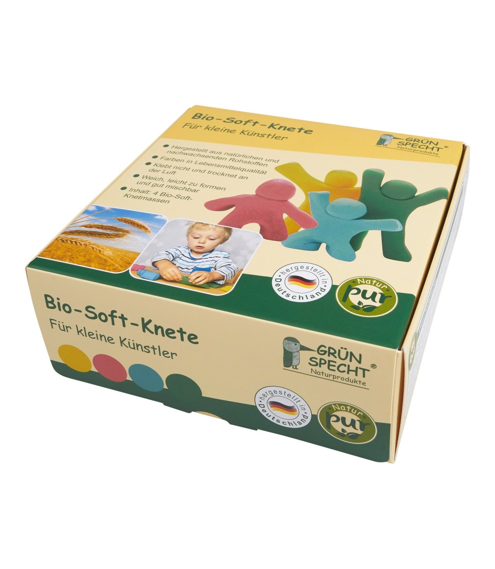 Bio-Soft-Knete 4 Farben