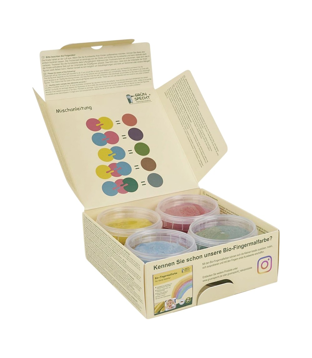 Bio-Soft-Knete 4 Farben