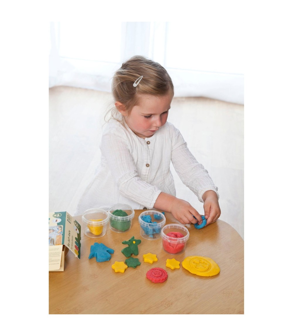 Bio-Soft-Knete 4 Farben