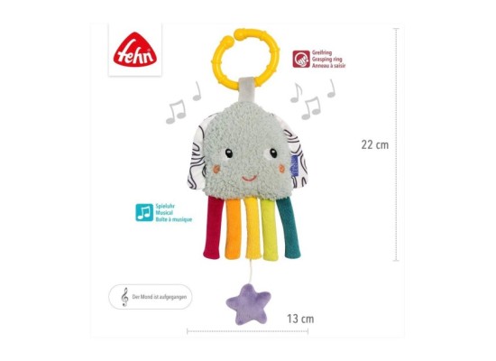 Mini-Spieluhr Tintenfisch 22cm