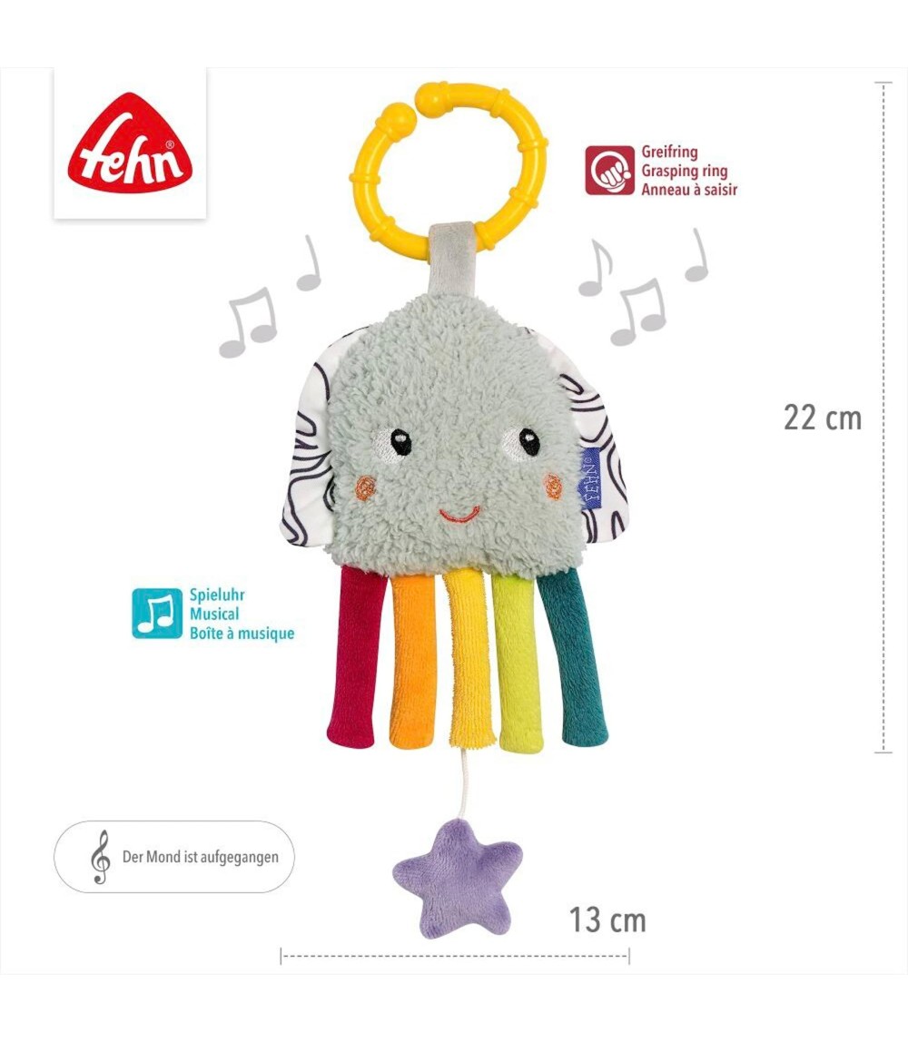 Mini-Spieluhr Tintenfisch 22cm