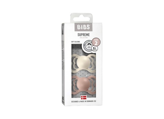 2er-Pack Supreme Schnuller Silikon, 6-18M