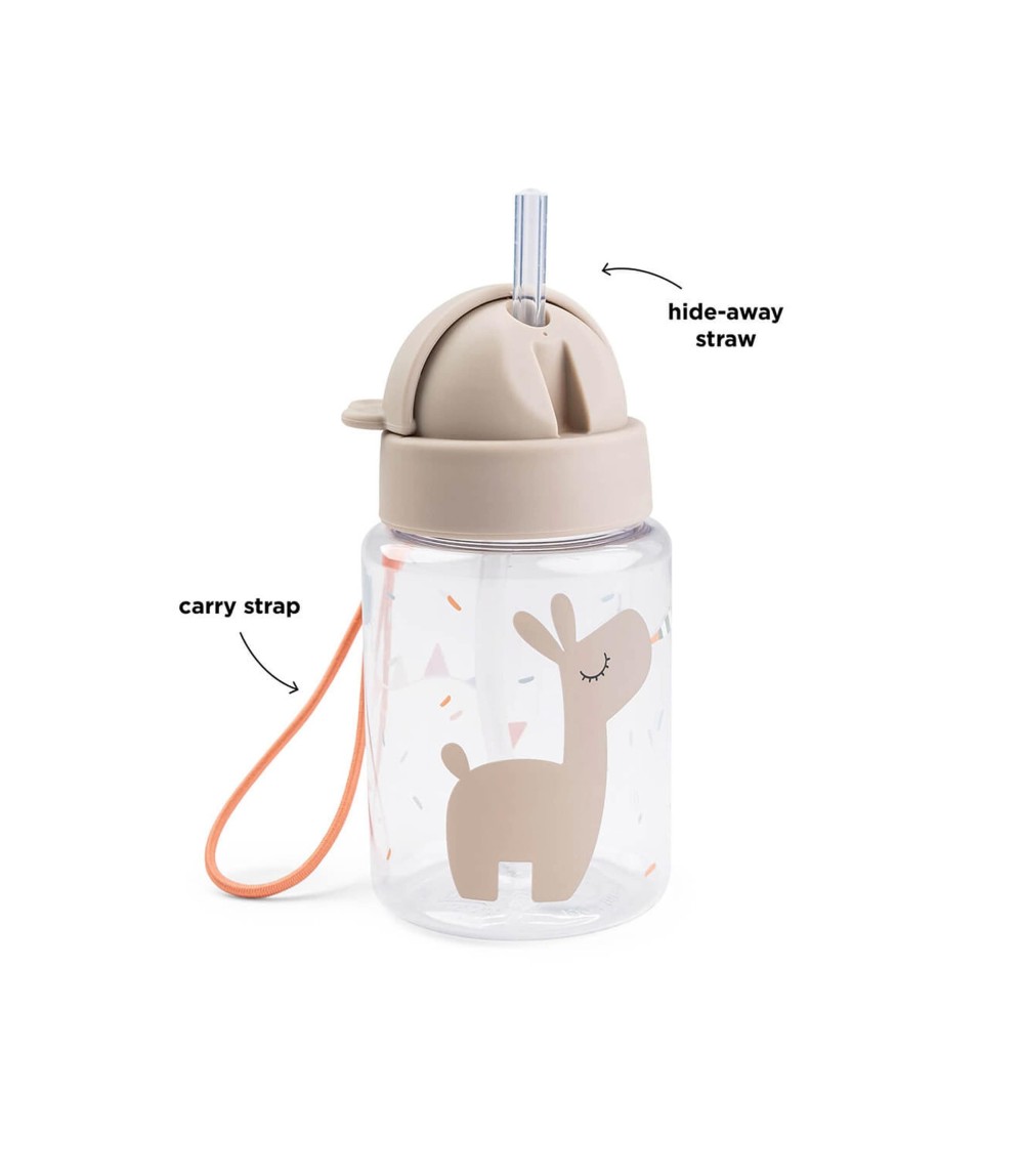 Trinkflasche mit Strohhalm Tiny Farm 280 ml