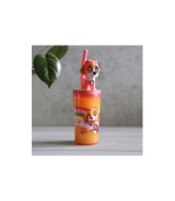 Trinkbecher mit Strohhalm und 3D-Figur, 360 ml