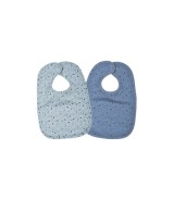 2er-Pack Lätzchen mit Druckknopf 26x40 cm