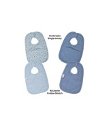 2er-Pack Lätzchen mit Druckknopf 26x40 cm