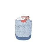 2er-Pack Lätzchen mit Druckknopf 26x40 cm