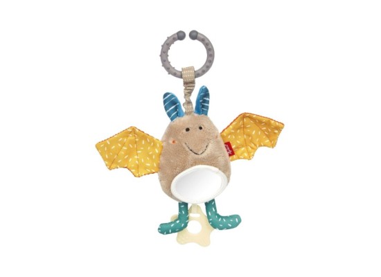 Babyschalenanhänger Fledermaus Yellow