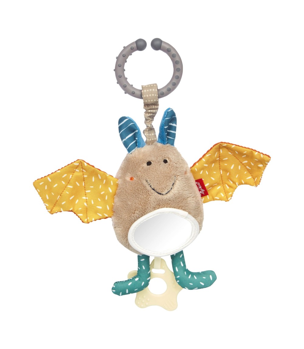 Babyschalenanhänger Fledermaus Yellow