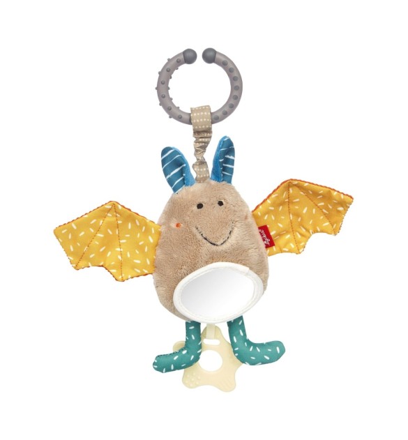 Babyschalenanhänger Fledermaus Yellow