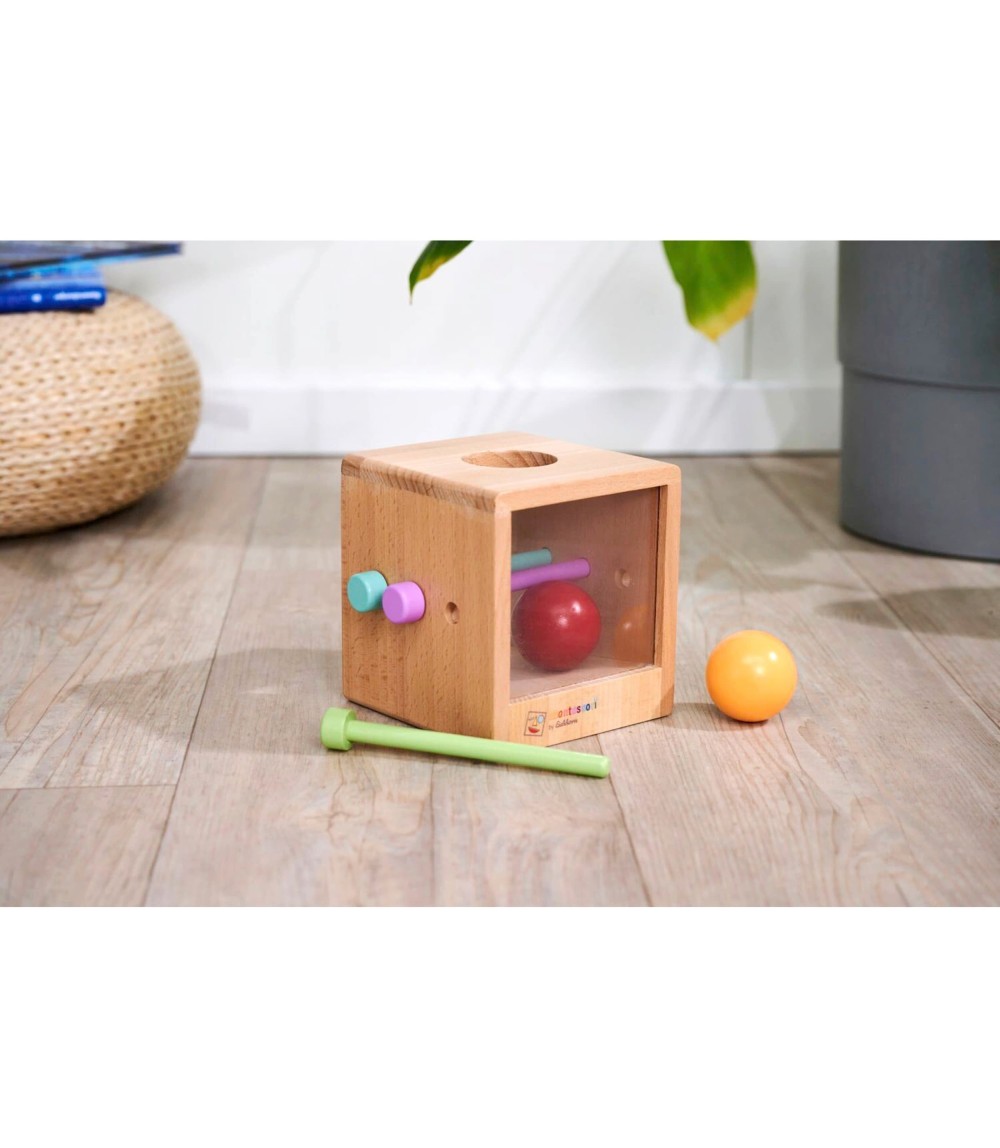 Montessori Box mit Kugeln