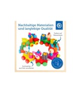 Geburtstagszug Holz Safari mit Zahlen 0-9 - ab Geburt