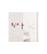 Holzbuchstaben mit Tiermotiven zum Aufkleben