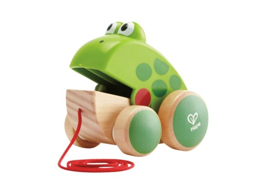 Nachziehspielzeug Frosch Fridolin