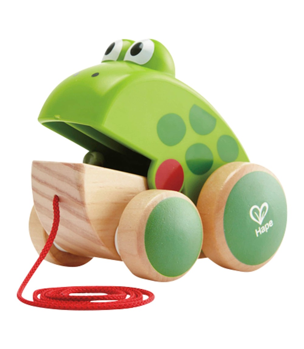 Nachziehspielzeug Frosch Fridolin