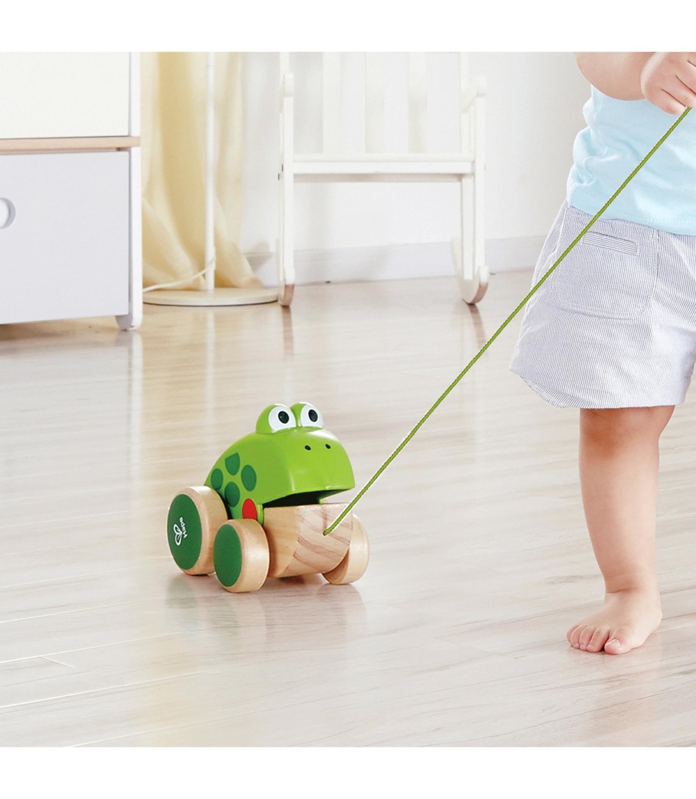 Nachziehspielzeug Frosch Fridolin