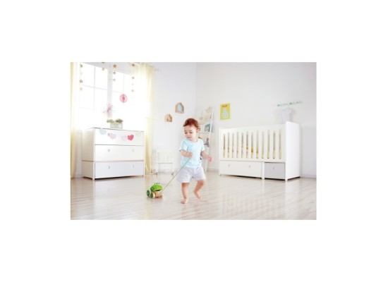 Nachziehspielzeug Frosch Fridolin