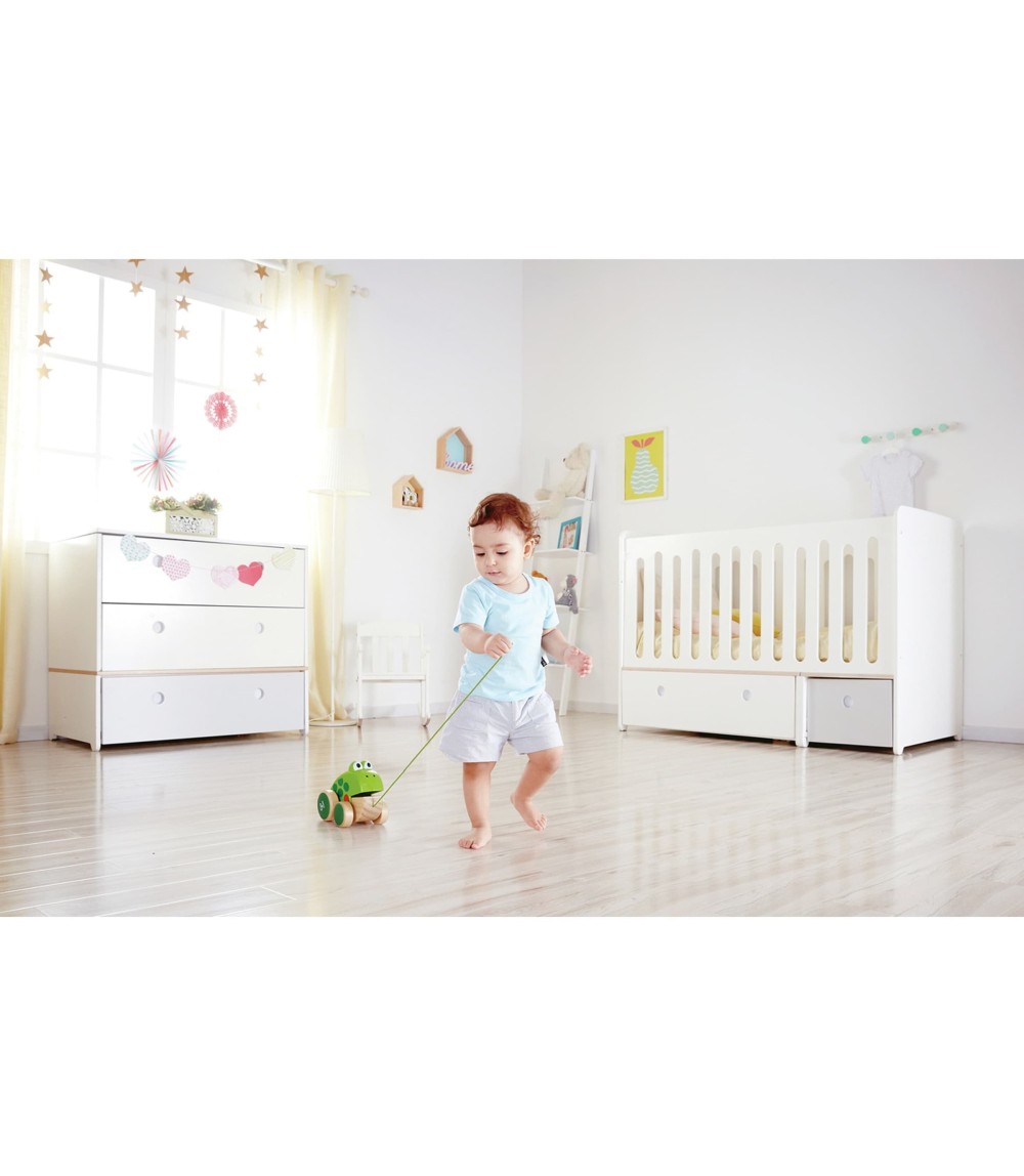 Nachziehspielzeug Frosch Fridolin