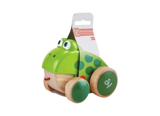 Nachziehspielzeug Frosch Fridolin