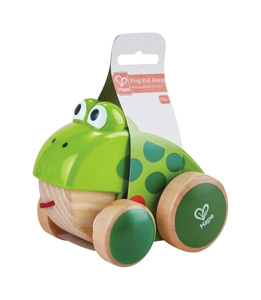 Nachziehspielzeug Frosch Fridolin