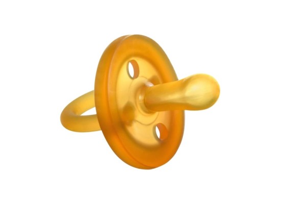 Schnuller Naturform symmetrisch aus Naturkautschuk