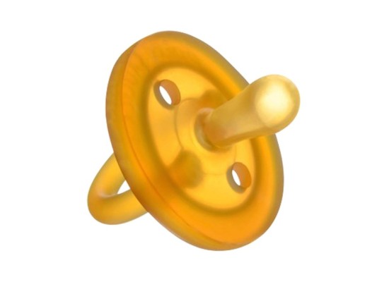 Schnuller Naturform symmetrisch aus Naturkautschuk