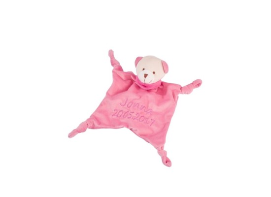 Schmusetuch mit Namen und Geburtsdatum