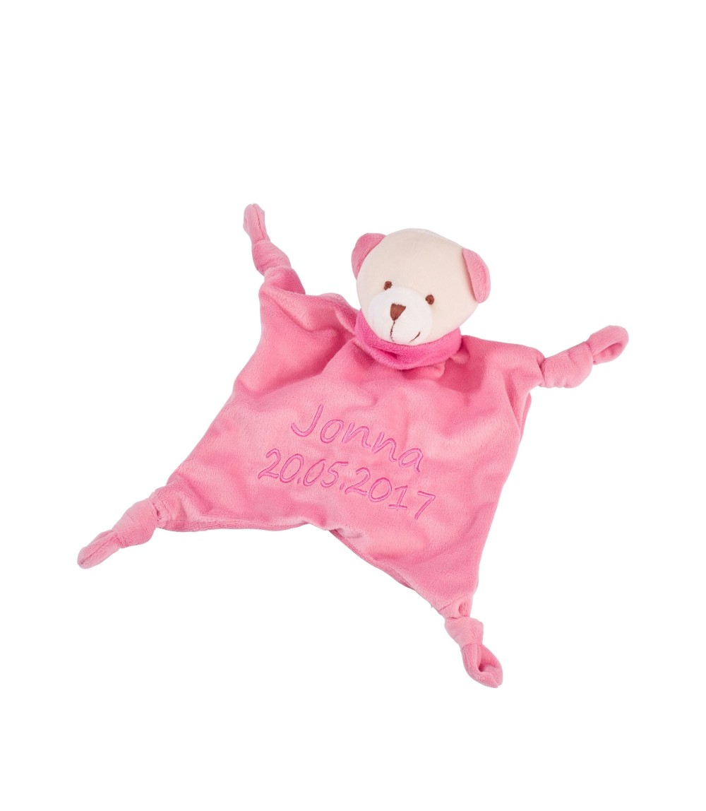 Schmusetuch mit Namen und Geburtsdatum
