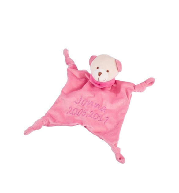 Schmusetuch mit Namen und Geburtsdatum