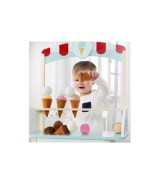 Eisstand mit Zubehör