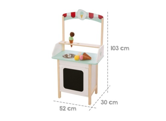 Eisstand mit Zubehör
