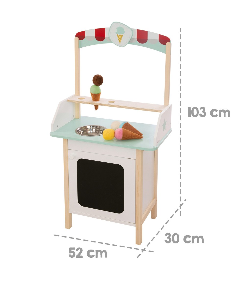 Eisstand mit Zubehör