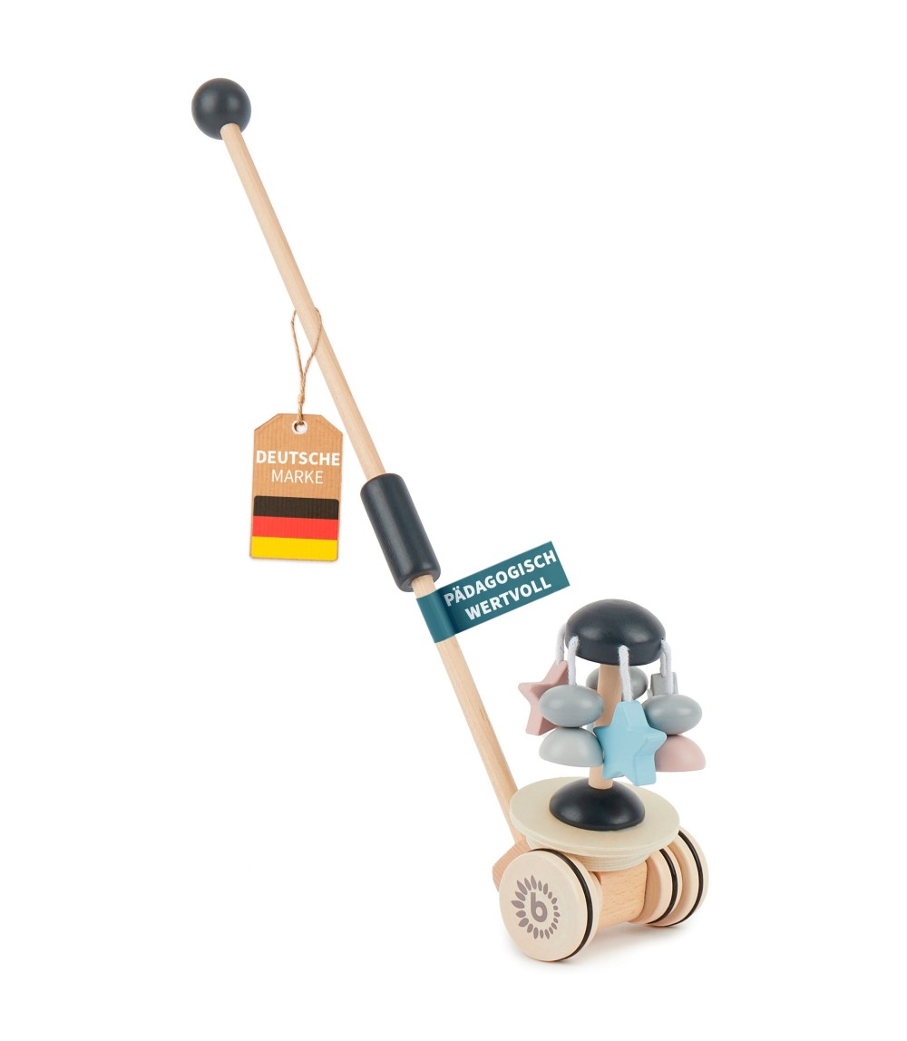 Schiebespielzeug Holz mit Stern-Karussell -  - ab 18 Monate