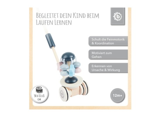 Schiebespielzeug Holz mit Stern-Karussell -  - ab 18 Monate