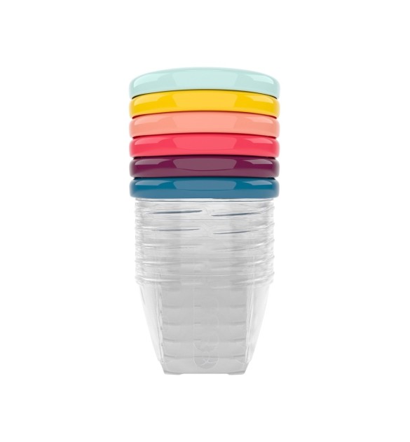 6er-Pack Behälter für Babynahrung 180ml
