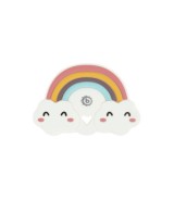 Beißring Silikon Regenbogen - ab Geburt