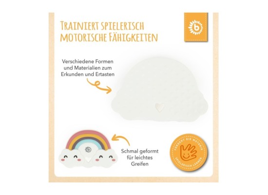 Beißring Silikon Regenbogen - ab Geburt