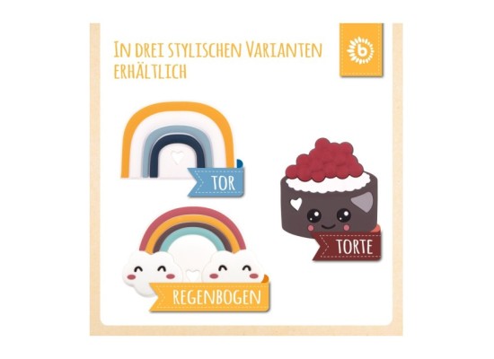 Beißring Silikon Regenbogen - ab Geburt