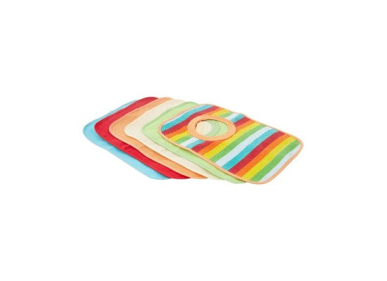 6er-Pack Schlupflätzchen mit Folienrückseite